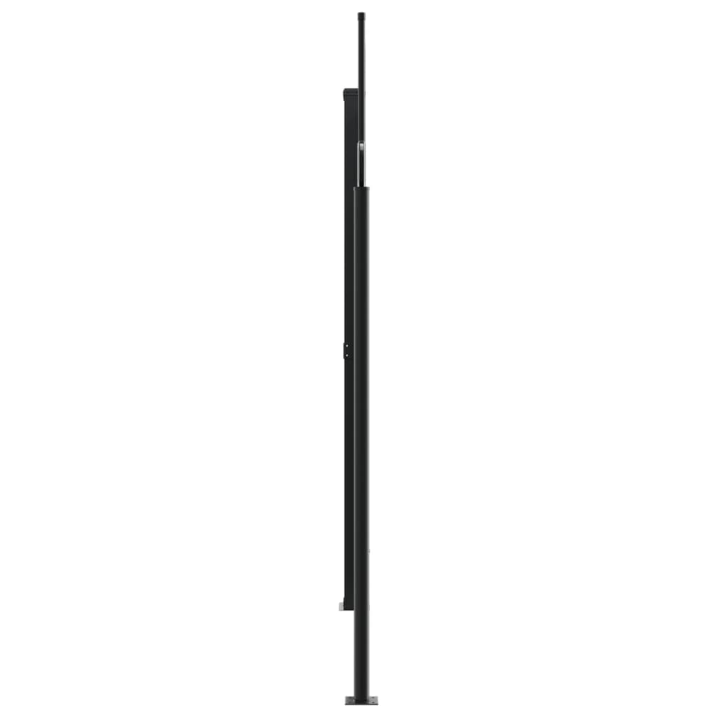 vidaXL Windscherm uittrekbaar 100x600 cm zwart