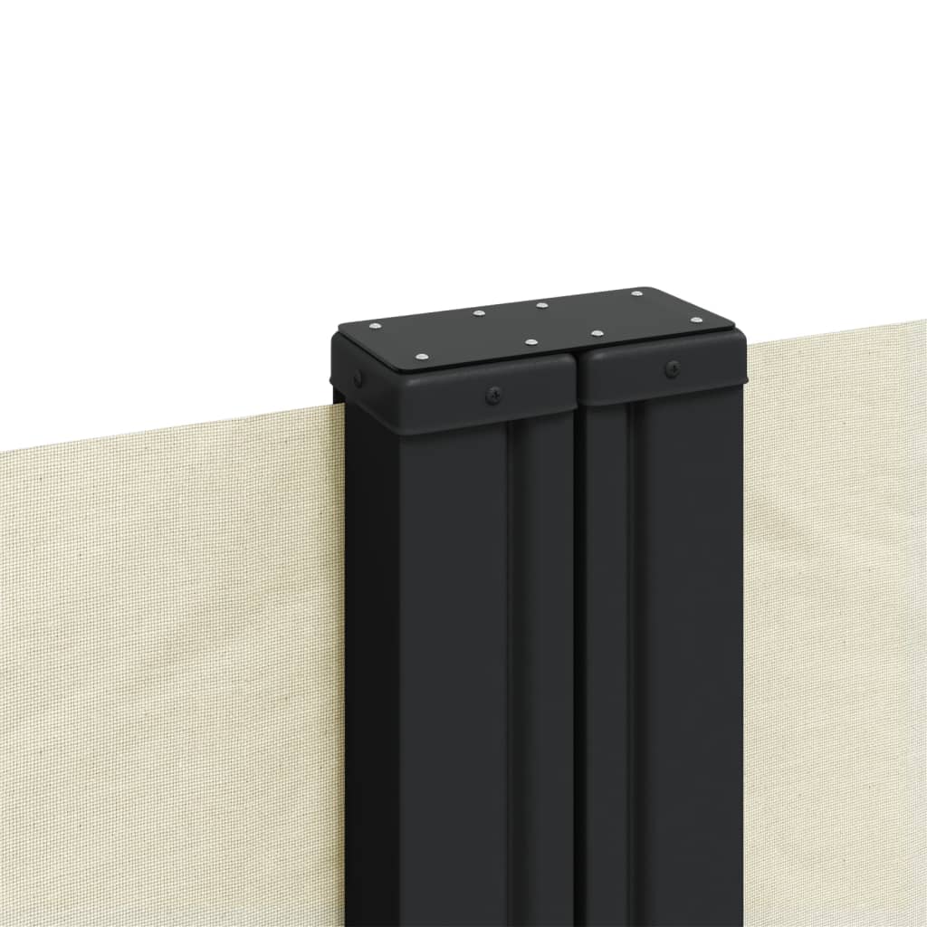 vidaXL Windscherm uittrekbaar 100x600 cm zwart