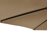 vidaXL Parasol met stalen paal 225x225x212 cm wit