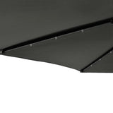 vidaXL Parasol met LED's en stalen paal 225x225x212 cm wit