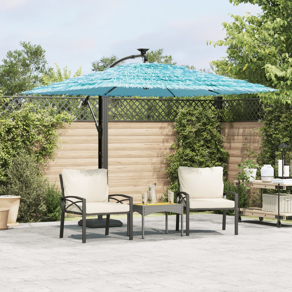 vidaXL Parasol met stalen paal 246x246x230 cm bruin