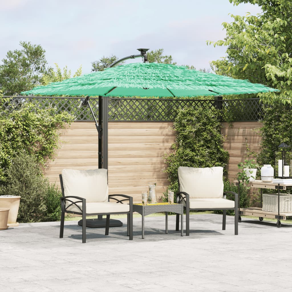 vidaXL Parasol met stalen paal 246x246x230 cm bruin