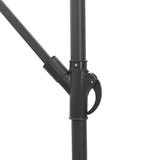 vidaXL Parasol met stalen paal 246x246x230 cm bruin