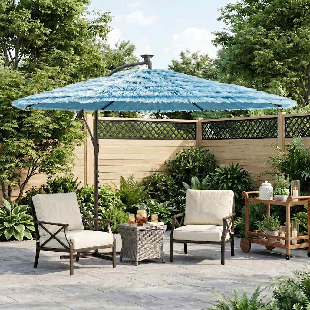 vidaXL Parasol met stalen paal 246x246x230 cm bruin