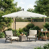 vidaXL Parasol met stalen paal 246x246x230 cm bruin