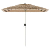 vidaXL Parasol met stalen paal 248x248x248 cm bruin