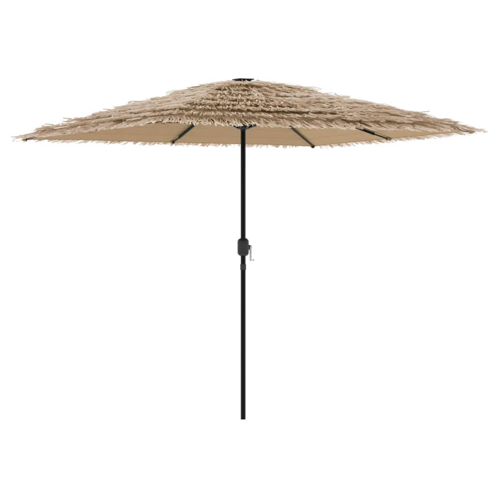 vidaXL Parasol met stalen paal 248x248x248 cm bruin