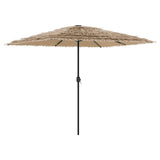 vidaXL Parasol met stalen paal 248x248x248 cm bruin