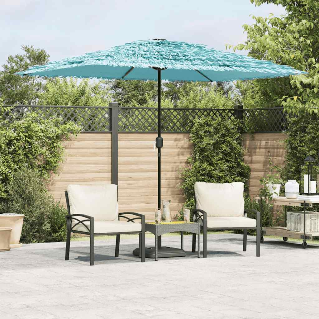 vidaXL Parasol met stalen paal 248x248x248 cm bruin
