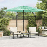 vidaXL Parasol met stalen paal 248x248x248 cm bruin