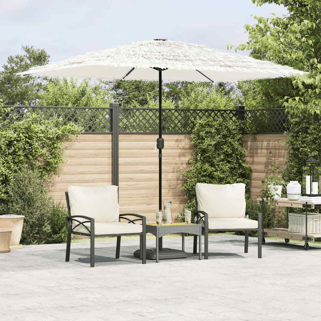 vidaXL Parasol met stalen paal 248x248x248 cm bruin