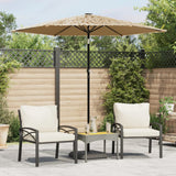 vidaXL Parasol met stalen paal 248x248x248 cm bruin