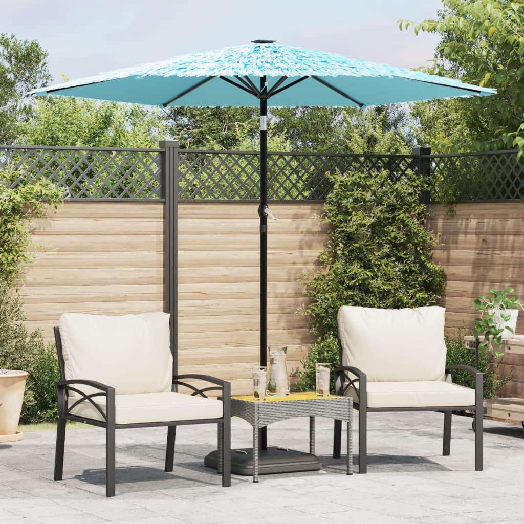 vidaXL Parasol met stalen paal 248x248x248 cm bruin