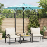 vidaXL Parasol met stalen paal 248x248x248 cm bruin