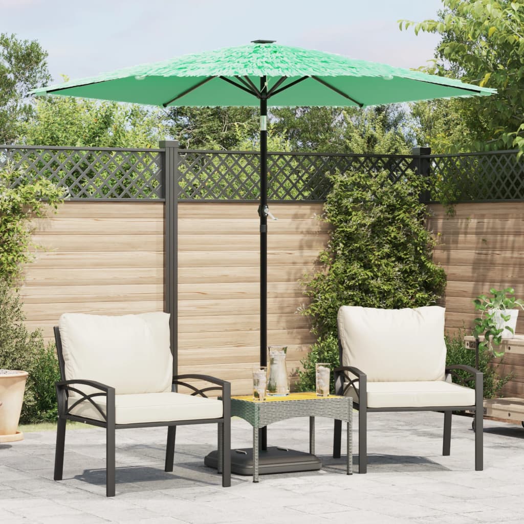 vidaXL Parasol met stalen paal 248x248x248 cm bruin