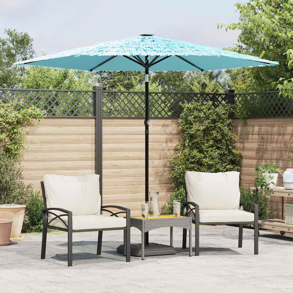 vidaXL Parasol met stalen paal 248x248x248 cm bruin