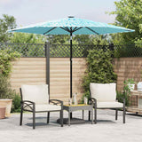 vidaXL Parasol met stalen paal 248x248x248 cm bruin