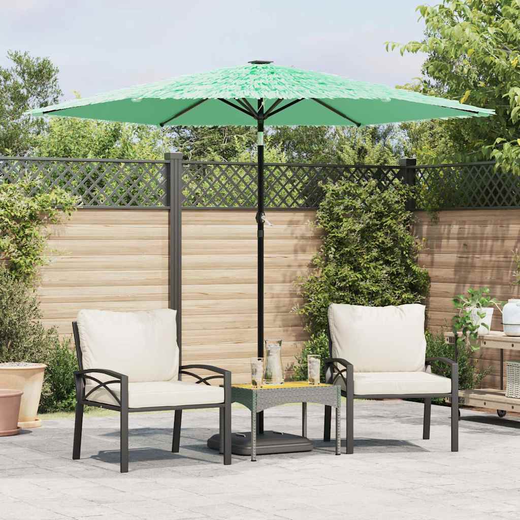 vidaXL Parasol met stalen paal 248x248x248 cm bruin