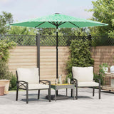 vidaXL Parasol met stalen paal 248x248x248 cm bruin