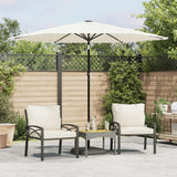 vidaXL Parasol met stalen paal 248x248x248 cm bruin