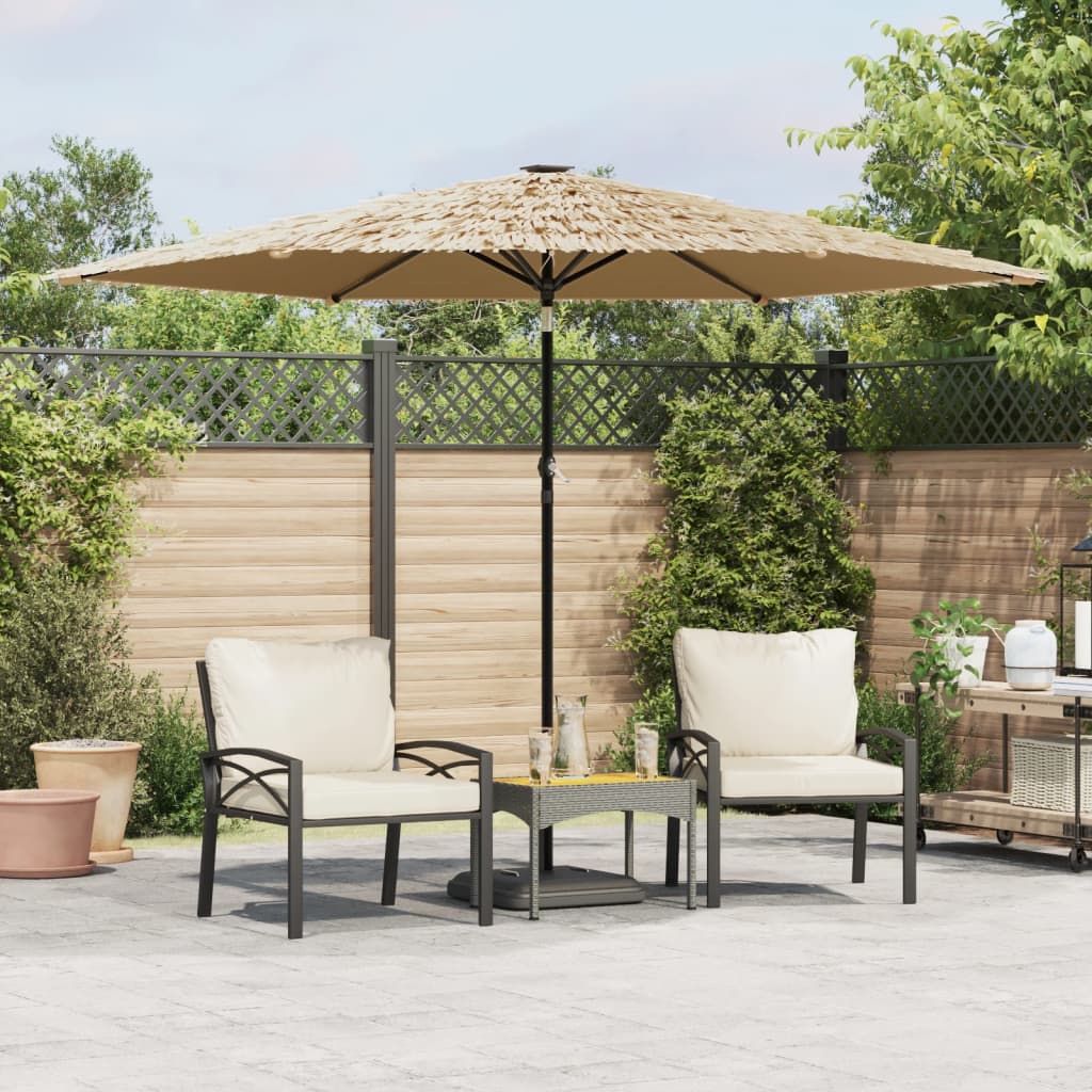 vidaXL Parasol met stalen paal 248x248x248 cm bruin