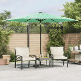 vidaXL Parasol met stalen paal 248x248x248 cm bruin