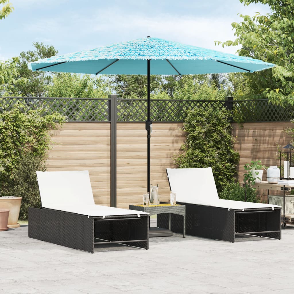 vidaXL Parasol met stalen paal 248x248x248 cm bruin