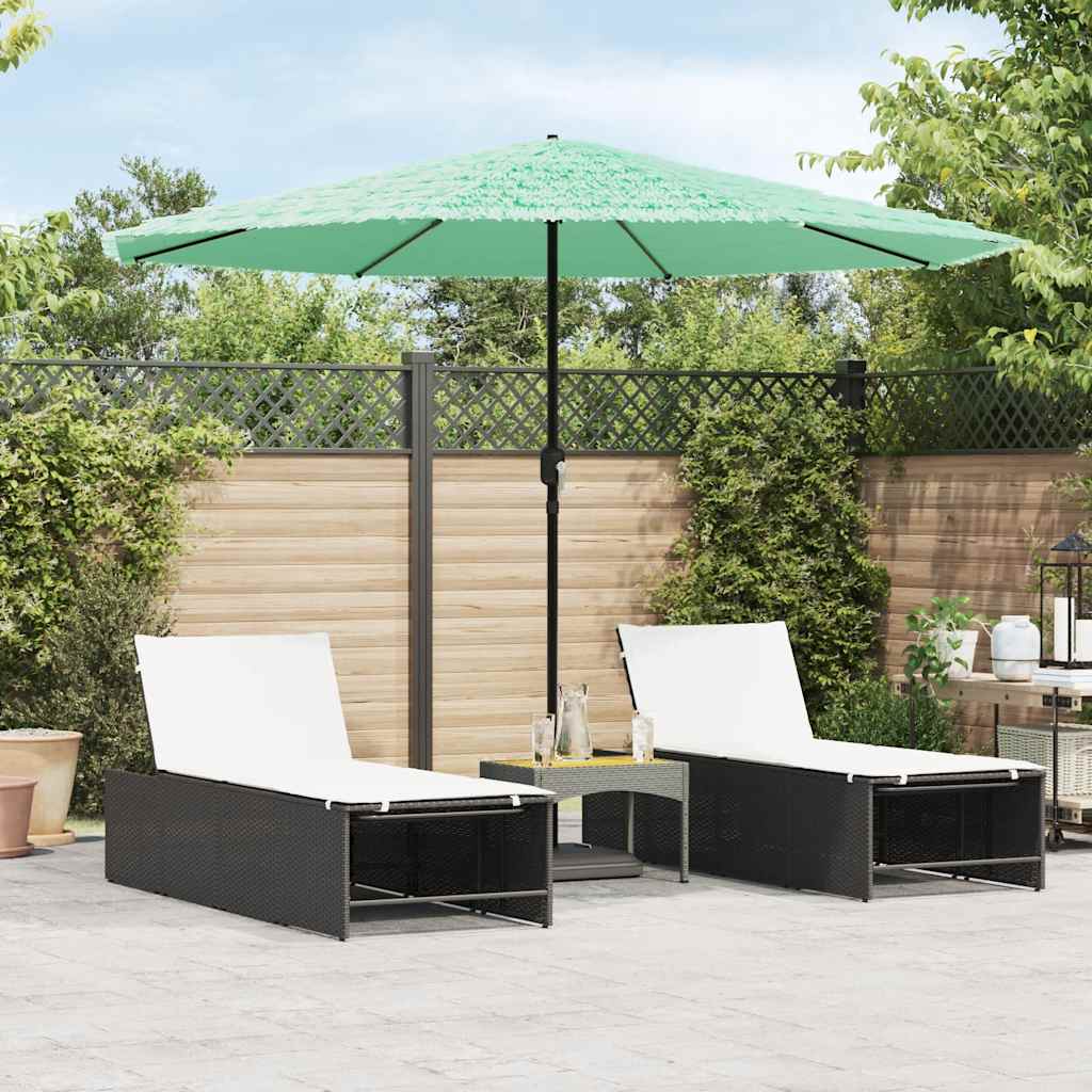 vidaXL Parasol met stalen paal 248x248x248 cm bruin