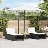 vidaXL Parasol met stalen paal 248x248x248 cm bruin