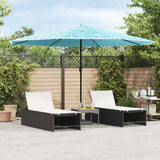 vidaXL Parasol met stalen paal 248x248x248 cm bruin