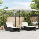 vidaXL Parasol met stalen paal 248x248x248 cm bruin