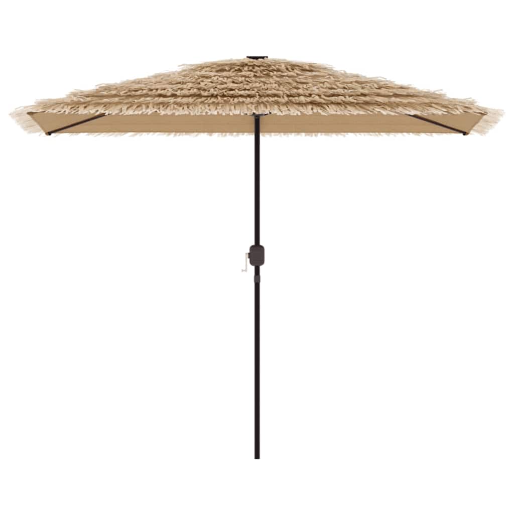 vidaXL Parasol met LED's en stalen paal 248x248x248 cm bruin