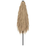 vidaXL Parasol met LED's en stalen paal 248x248x248 cm bruin