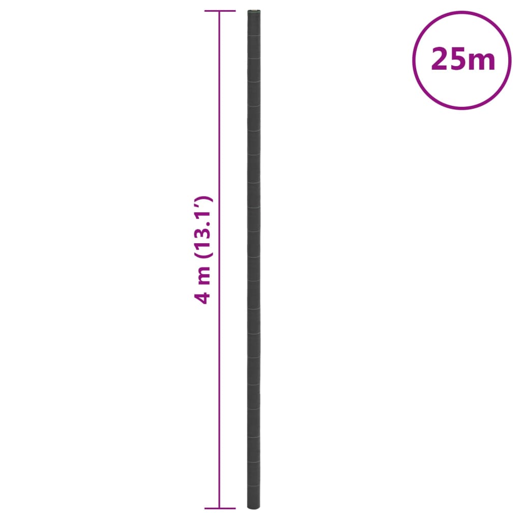 vidaXL Worteldoek 0,5x10 m polypropeen zwart