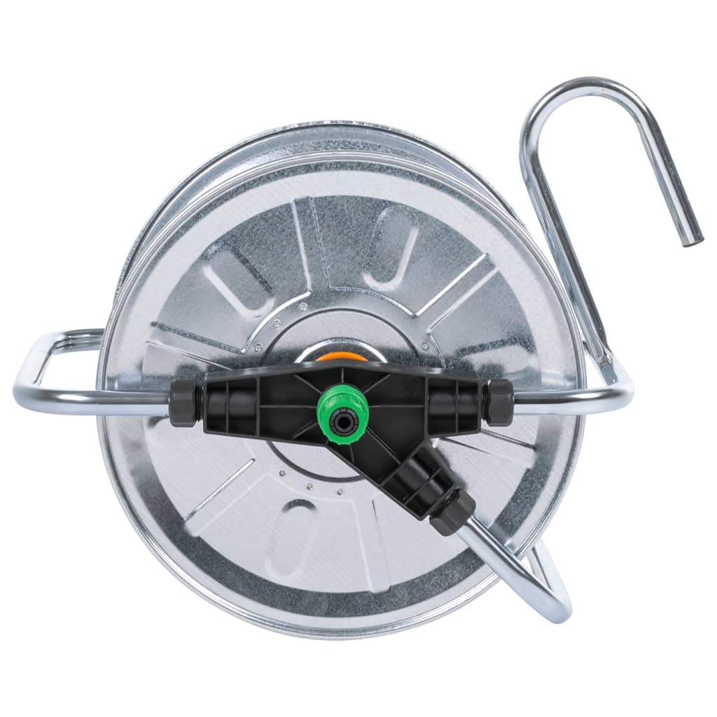 vidaXL Slanghaspel voor 50 m 1/2" of 35 m 3/4" slang wandmontage staal
