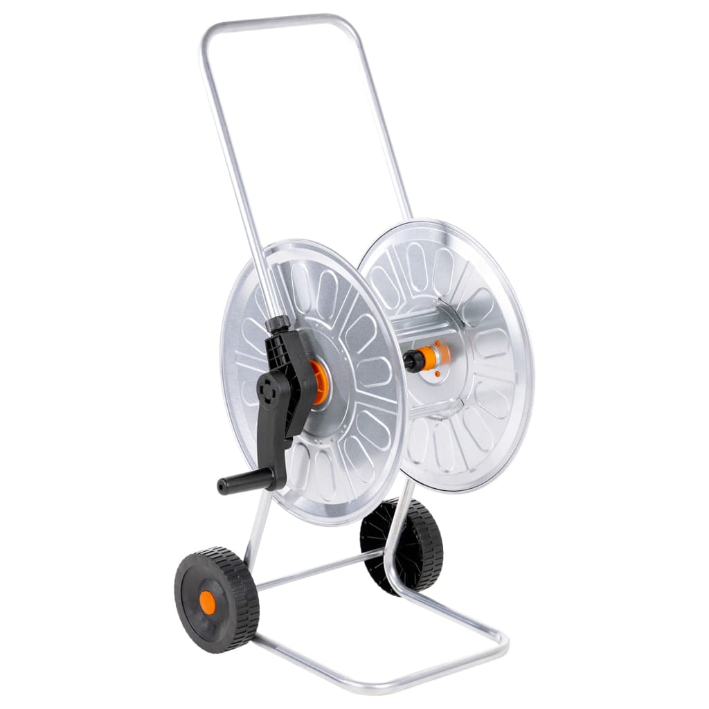 vidaXL Tuinslangkar voor 50 m 1/2" of 35 m 3/4" slang staal