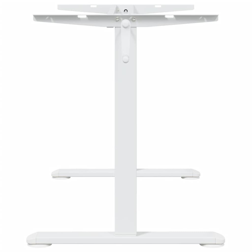 vidaXL Zit-sta bureauframe (94-135)x60x(70-114) cm staal wit