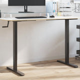 vidaXL Zit-sta bureauframe (94-135)x60x(70-114) cm staal wit