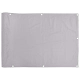 vidaXL Balkonscherm 300x75 cm PVC antracietkleurig