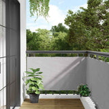 vidaXL Balkonscherm 300x75 cm PVC antracietkleurig