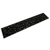 vidaXL Keukenmat wasbaar groenteprint 45x150 cm fluweel