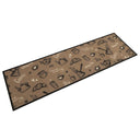 vidaXL Keukenmat wasbaar groenteprint 45x150 cm fluweel