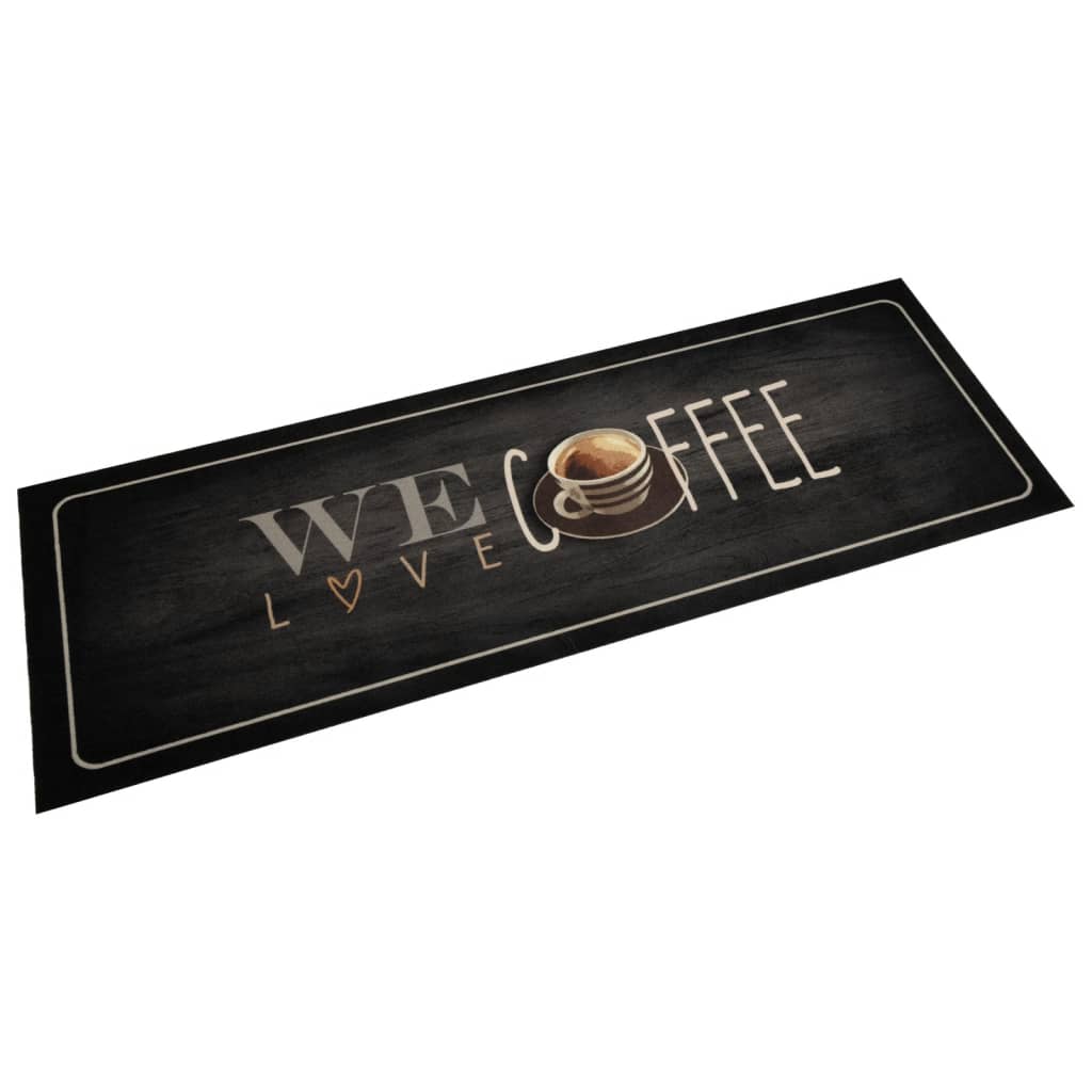 vidaXL Keukenmat wasbaar groenteprint 45x150 cm fluweel