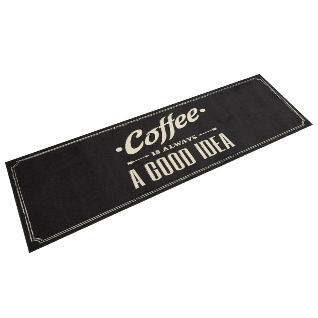 vidaXL Keukenmat wasbaar groenteprint 45x150 cm fluweel