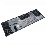 vidaXL Keukenmat wasbaar groenteprint 45x150 cm fluweel