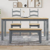 vidaXL Eettafel Panama 112x60x75 cm massief grenenhout
