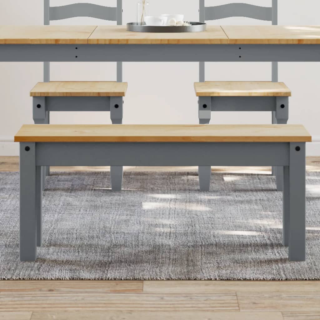 vidaXL Eetkamerbank Panama 105x30x45 cm massief grenenhout