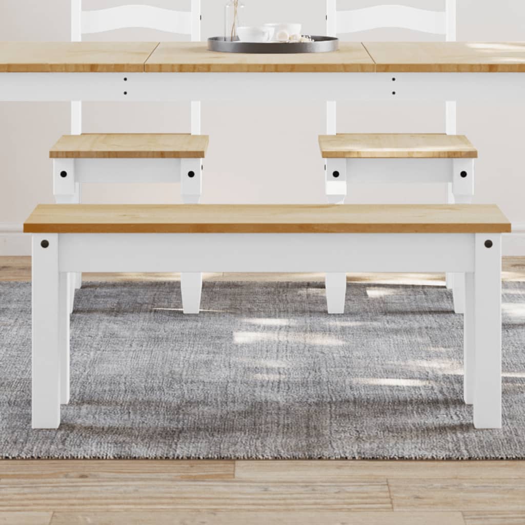 vidaXL Eetkamerbank Panama 105x30x45 cm massief grenenhout