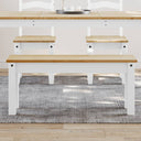 vidaXL Eetkamerbank Panama 105x30x45 cm massief grenenhout