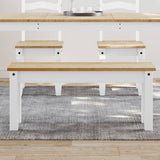 vidaXL Eetkamerbank Panama 105x30x45 cm massief grenenhout